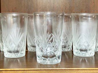 A Set Of 8 Crystal Tumblers