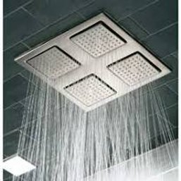 A Kohler Water Tile Rain Overhead Shower And Panel - Bath 2