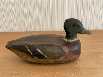 Vintage Wooden Mallard Duck Decoy