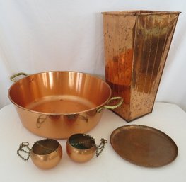 A Copper Decorating Lot