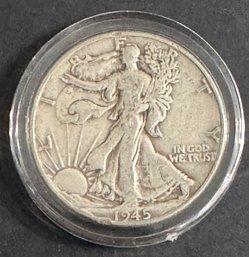 1945 Walking Liberty Silver Half Dollar