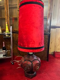 Impressive Red Resin Lamp