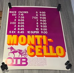 Vintage Monti-cello Poster