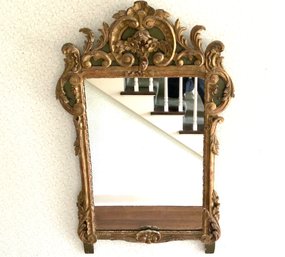 Louis XV Rococo Carved Giltwood Mirror