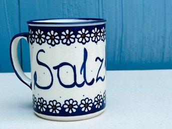 Handmade Unikat Polish Pottery Salzburg, Austria Mug Signed