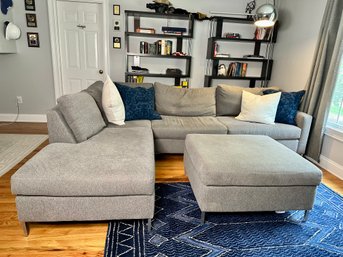 A Beautiful Gray Sectional