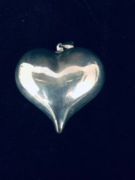 Silver Colored Heart Shaped Pedant 152