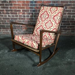Fabulous Vintage IB KOFOD - LARSEN / SELIG Sculptural Rocking Chair - MCM / Mid-Century Danish  Denmark