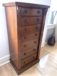 Antique (1840s) Mahogany English Wellington Chest, Purchased In 1993 For $2,200