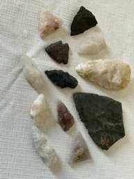 Large Grouping Of Antique To Ancient Native American Stone Points