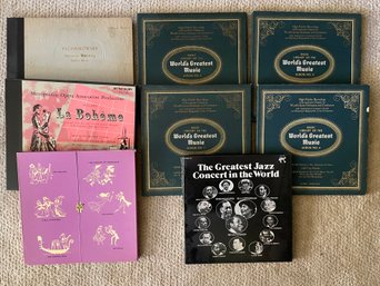 Collection Of Symphony, Opera & Jazz Boxed Vinyl Album Sets