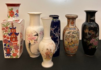 Collection Of Asian Inspired Vases