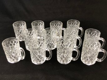 Cut Glass Small Mugs