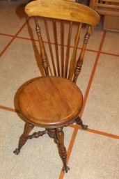 Carved Claw Foot Stool / Chair 15 Dia 35 Tall