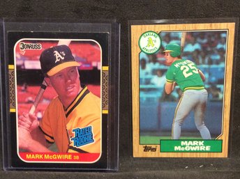 1987 Donruss & Topps Mark McGwire Rookie Cards - M