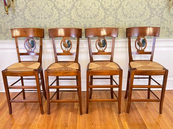 Paid $5,000 Set Of Four Pierre Deux French Country Stools Signed Jean Gestas