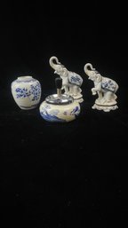 Blue And White Decor Lot