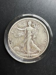 1935 Walking Liberty Silver Half Dollar