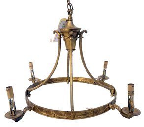 A Gorgeous French Empire Brass Chandelier