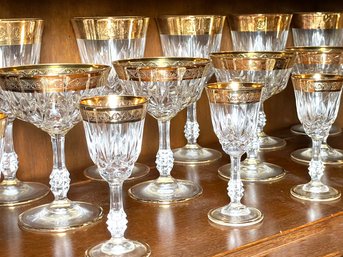 Vintage Gold Rimmed Glassware