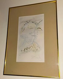 Original Vintage 1972 SALVADOR DALI Etching, Titled 'BEHOLD, THOU ART FAIR'- Songs Of Solomon- NO SHIPPING