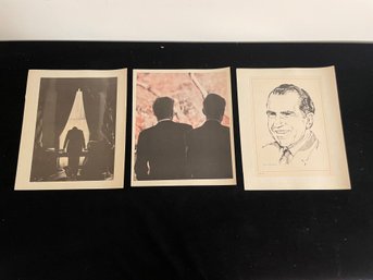 Set Of Prints Of Richard Nixon