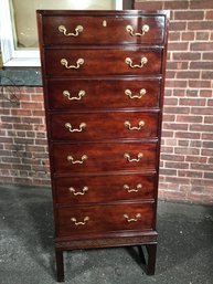 Phenomenal Tall HENREDON Lingerie Chest / 18th Century Portfolio Collection - All Original - Price Tag $1,600