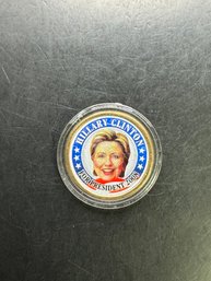 Presidential Dollar Colorized Hillary Clinton