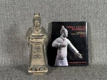 A Terracotta Warrior Figurine & Book