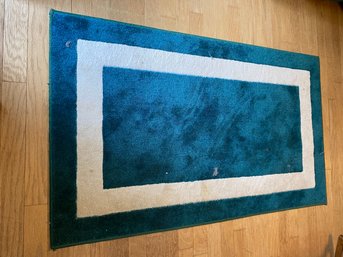 Small Blue & White Rug