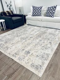 Beige & Ivory Norrison Wool Area Carpet  8 X 11  (LOC: F2)