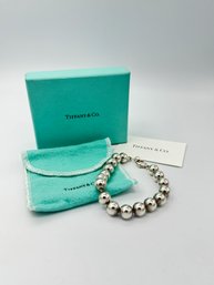 Tiffany & Co Sterling Silver Bead Ball Bracelet