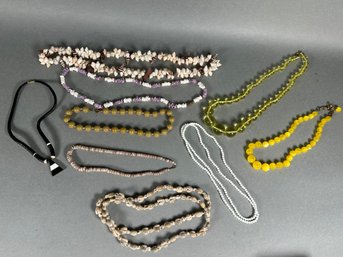 Vintage Beaded & Shell Necklaces