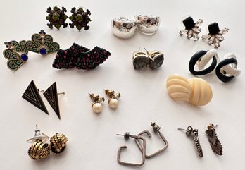 13 Pairs Earrings, Some Vintage