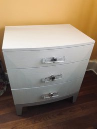 New Bernhardt Furniture Company 3-Drawer Smooth Close White NightStand (1 Of 2)