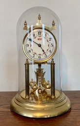 Welby Brass And Porcelain Faced Anniversary Clock