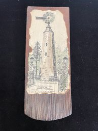 Lighthouse Sketch Print Mounted On Wood Panel