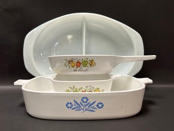 A Great Assortment Of Vintage Corning Ware & Pyrex