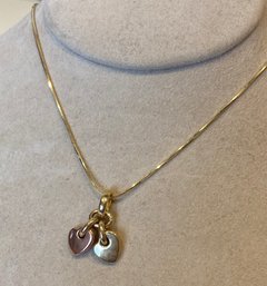 Italian 14kt Gold Necklace With Heart Pendant