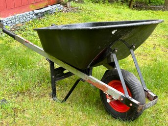 A Metal Wheelbarrow - Solid And Convenient To Have!