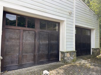 A Pair Of Wood Garage Doors - Right Side Facing - 2 Of 2