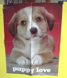 Vintage Puppy Love Poster