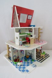 Amanda And Family Wooden Dollhouse With Furniture By ItsImagical