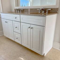 A KraftMaid 61' Double Sink Vanity - Bath3