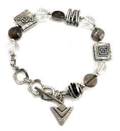 Beautiful Silpada Designer Sterling Silver Earth Tones Bracelet