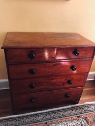 Antique Single Board Chest Of Drawers