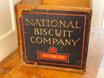 National Biscuit Company Wood Crate