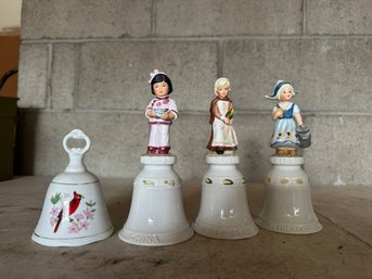 Group Of 4 Collectible Bells