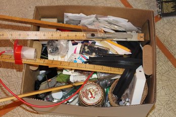 Box Full Of Sewing Notions