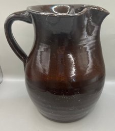 Stoneware Brown Pitcher